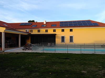 Exemplo de trabalho realizado - Paineis solares residencial